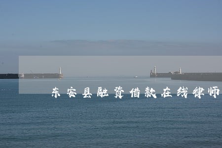 东安县融资借款在线律师咨询