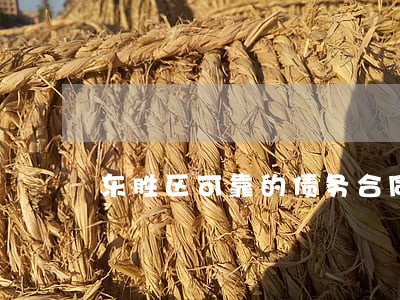 东胜区可靠的债务合同律师 东胜区可靠的债务合同律师