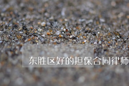 东胜区好的担保合同律师 东胜区好的担保合同律师