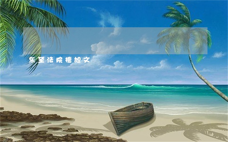 东至法院檀旭文