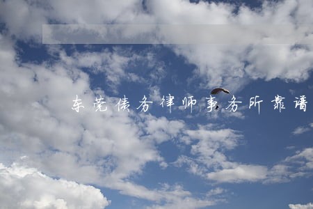 东莞债务律师事务所靠谱 东莞债务律师事务所靠谱