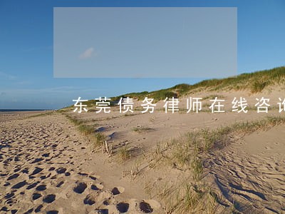 东莞债务律师在线咨询 东莞债务律师在线咨询