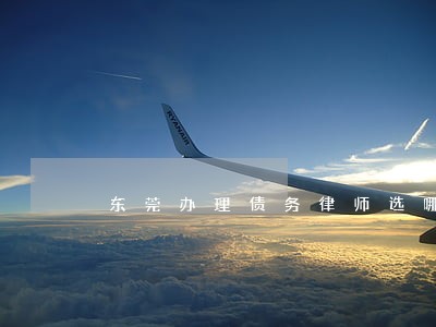 东莞办理债务律师选哪个 东莞办理债务律师选哪个