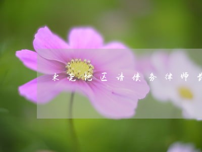 东莞地区请债务律师费用标准 东莞地区请债务律师费用标准