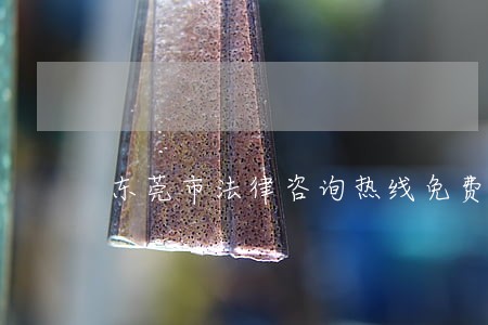 东莞市法律咨询热线免费