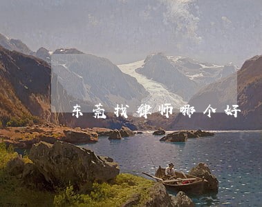 东莞找律师哪个好 东莞找律师哪个好