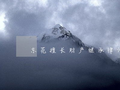 东莞擅长财产继承律师 东莞擅长财产继承律师