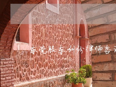 东莞股东纠纷律师咨询 东莞股东纠纷律师咨询