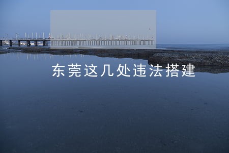 东莞这几处违法搭建 东莞这几处违法搭建