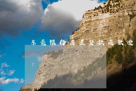 东莞银行房屋贷款还款逾期 东莞银行房屋贷款还款逾期