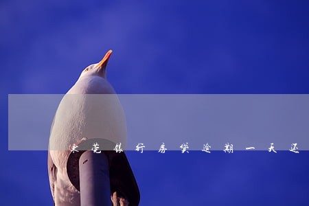 东莞银行房贷逾期一天还款 东莞银行房贷逾期一天还款