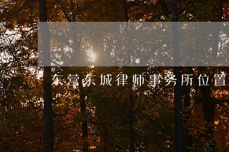 东营东城律师事务所位置 东营东城律师事务所位置