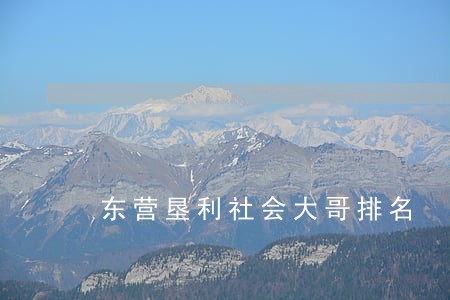 东营垦利社会大哥排名 东营垦利社会大哥排名