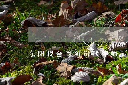 东阳找合同纠纷找律师 东阳找合同纠纷找律师