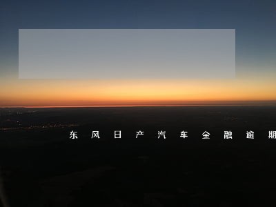 东风日产汽车金融逾期5天 东风日产汽车金融逾期5天