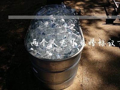 两个人老了离婚协议书 两个人老了离婚协议书