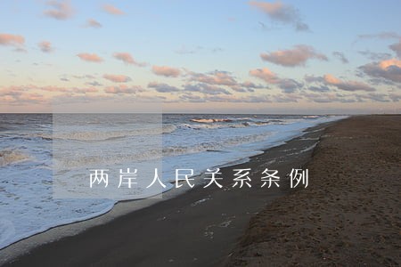 两岸人民关系条例 两岸人民关系条例