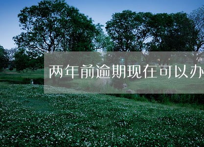 两年前逾期现在可以办信用卡吗