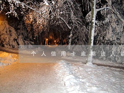 个人信用卡逾期法人能注销吗 个人信用卡逾期法人能注销吗