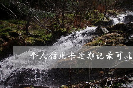 个人信用卡逾期记录可以消除吗 个人信用卡逾期记录可以消除吗
