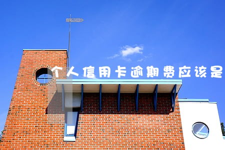 个人信用卡逾期费应该是多少 个人信用卡逾期费应该是多少