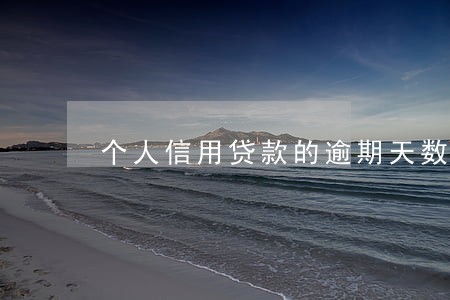 个人信用贷款的逾期天数超过 个人信用贷款的逾期天数超过