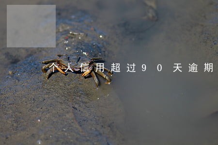 个人信用超过90天逾期记录 个人信用超过90天逾期记录