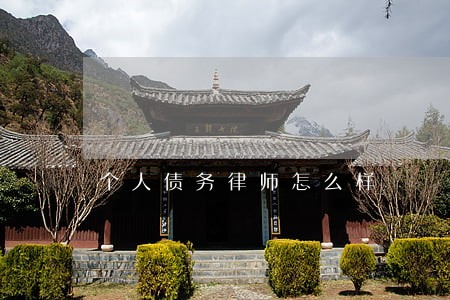 个人债务律师怎么样 个人债务律师怎么样