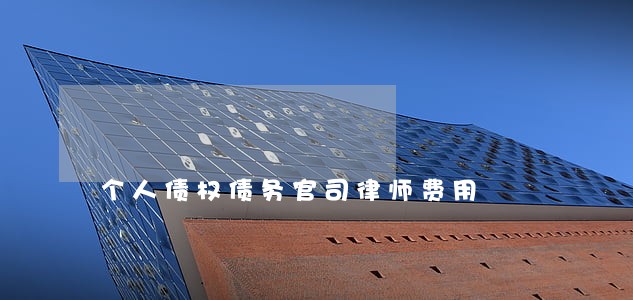 个人债权债务官司律师费用 个人债权债务官司律师费用