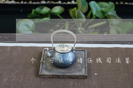 个人可以申请伤残司法鉴定吗 个人可以申请伤残司法鉴定吗