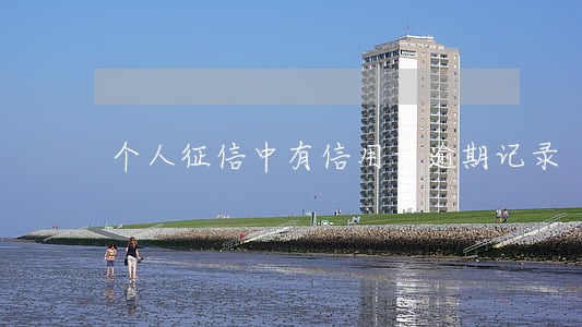 个人征信中有信用卡逾期记录 个人征信中有信用卡逾期记录