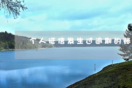 个人征信发生过逾期的账户数2个