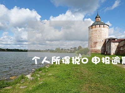 个人所得税0申报逾期几天 个人所得税0申报逾期几天