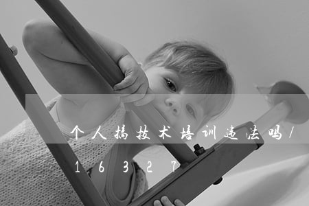 个人搞技术培训违法吗/2023013016327
