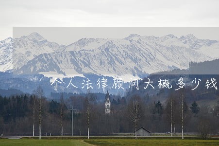 个人法律顾问大概多少钱 个人法律顾问大概多少钱