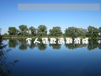 个人贷款逾期消除 个人贷款逾期消除