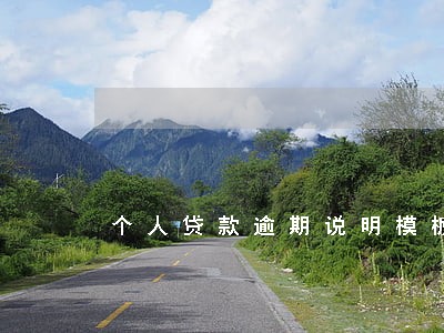 个人贷款逾期说明模板 个人贷款逾期说明模板