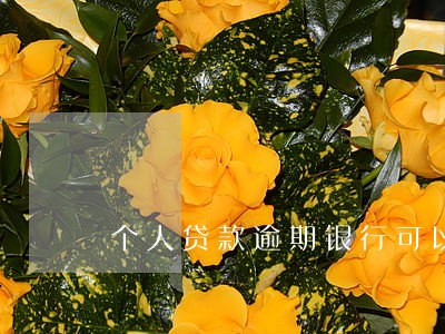 个人贷款逾期银行可以冻结吗 个人贷款逾期银行可以冻结吗