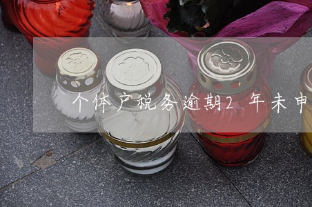个体户税务逾期2年未申报罚款 个体户税务逾期2年未申报罚款