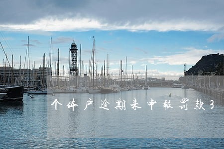 个体户逾期未申报罚款3000 个体户逾期未申报罚款3000