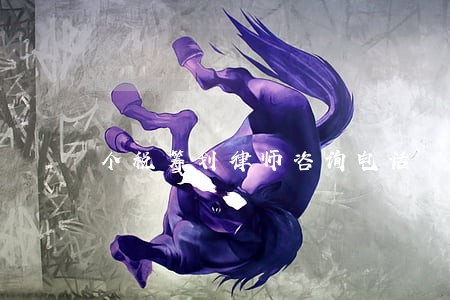 个税筹划律师咨询电话