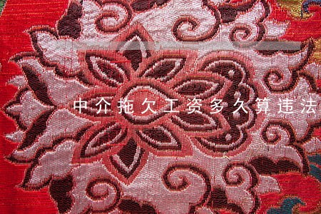 中介拖欠工资多久算违法