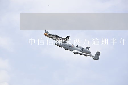 中信信用卡两万逾期半年