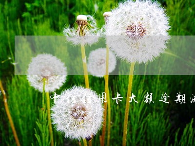 中信信用卡大额逾期流程