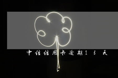 中信信用卡逾期15天 中信信用卡逾期15天