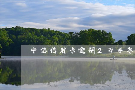 中信信用卡逾期2万半年 中信信用卡逾期2万半年