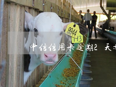 中信信用卡逾期2天影响征信吗