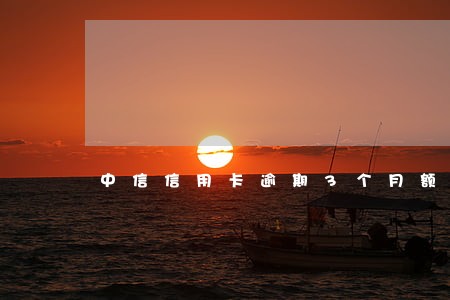 中信信用卡逾期3个月额度 中信信用卡逾期3个月额度