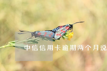 中信信用卡逾期两个月说会上门 中信信用卡逾期两个月说会上门