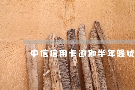 中信信用卡逾期半年骚扰家人 中信信用卡逾期半年骚扰家人